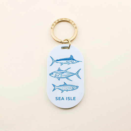 By the Sea Fish Pill Keychain