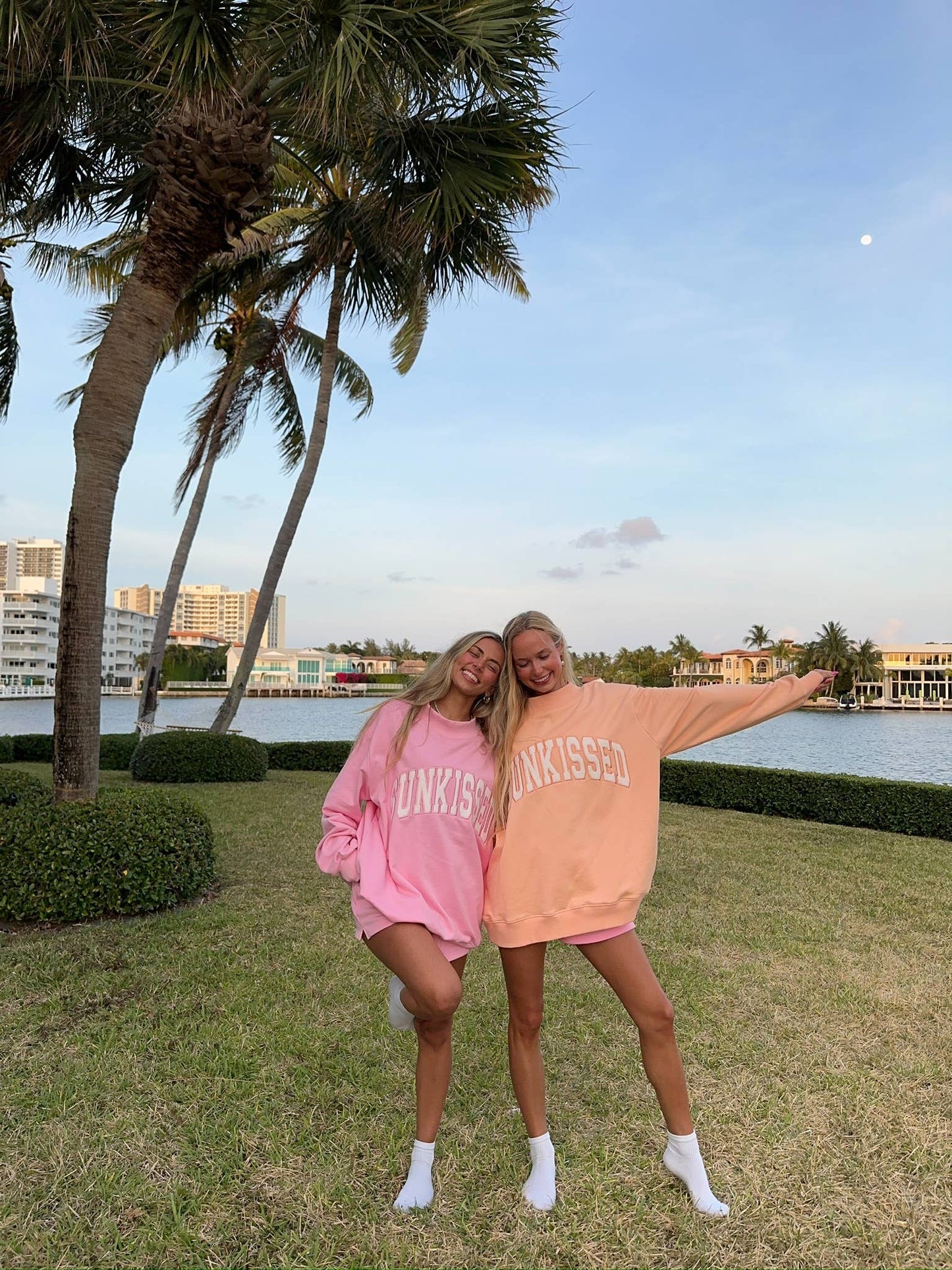 Orange Sunkissed Embroidered Mockneck