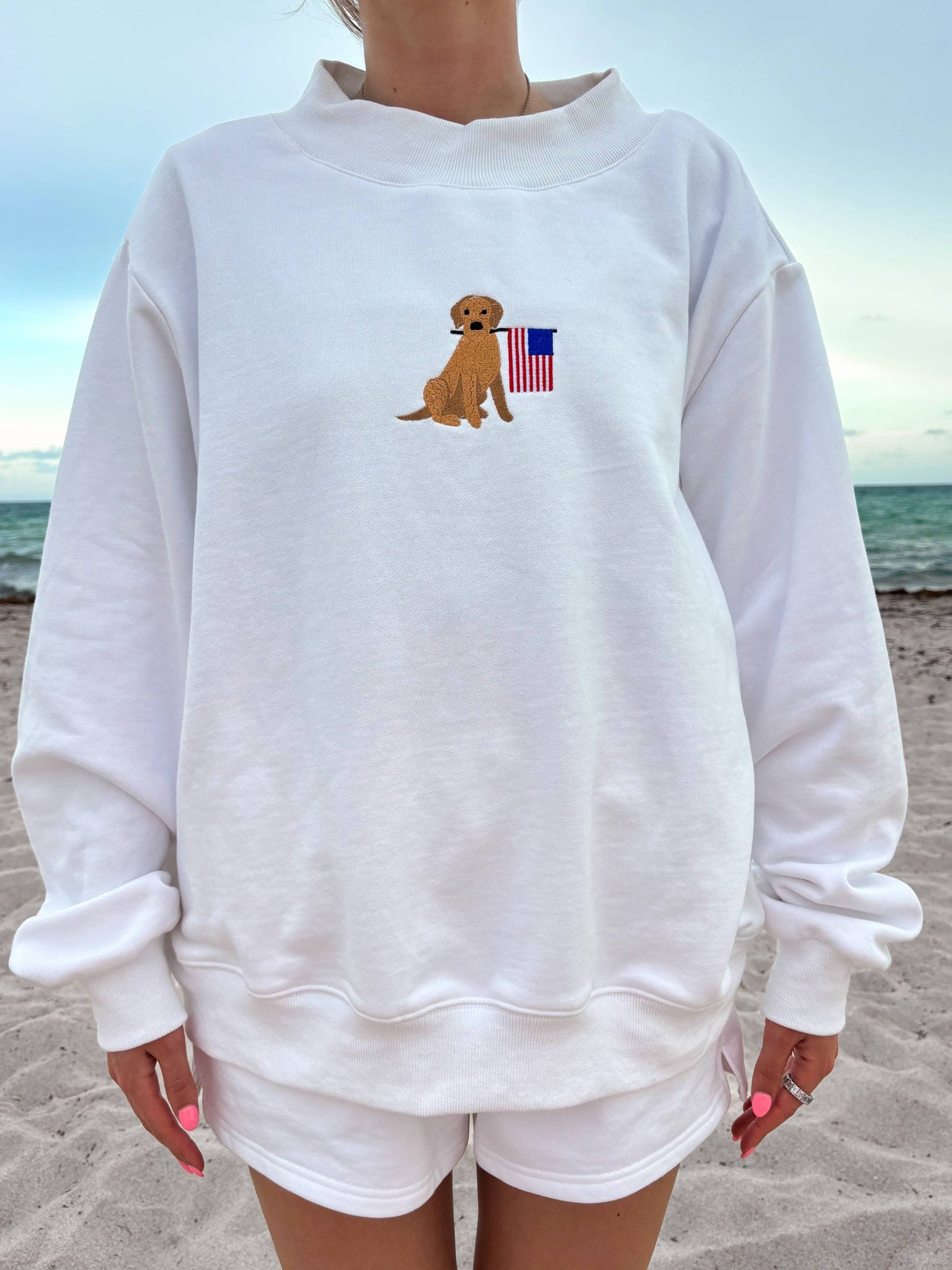 Golden Holiday Mockneck