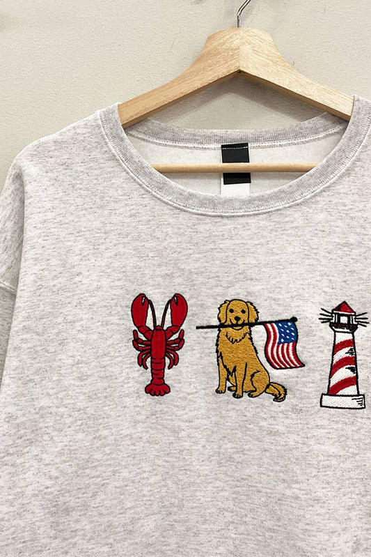 Red, White And Retriever