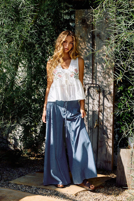 Wildflower Tie Top